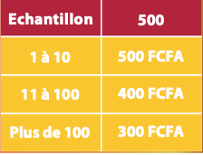 Grille tarifaire Facomci